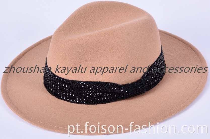 New Style Camel Ladies Felt Cap Finalize The Cap Polyester2